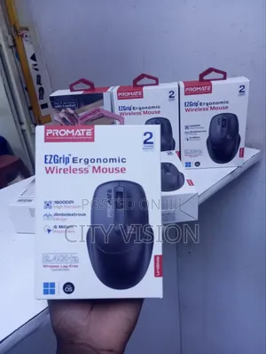 Promate 1600dpi Wireless Mouse Ezgrip Ergonomic Design