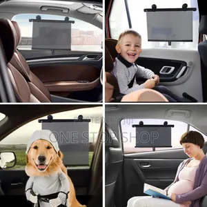 Roller Sunshade Deluxe Set 2black Retractable Windo Sunshade