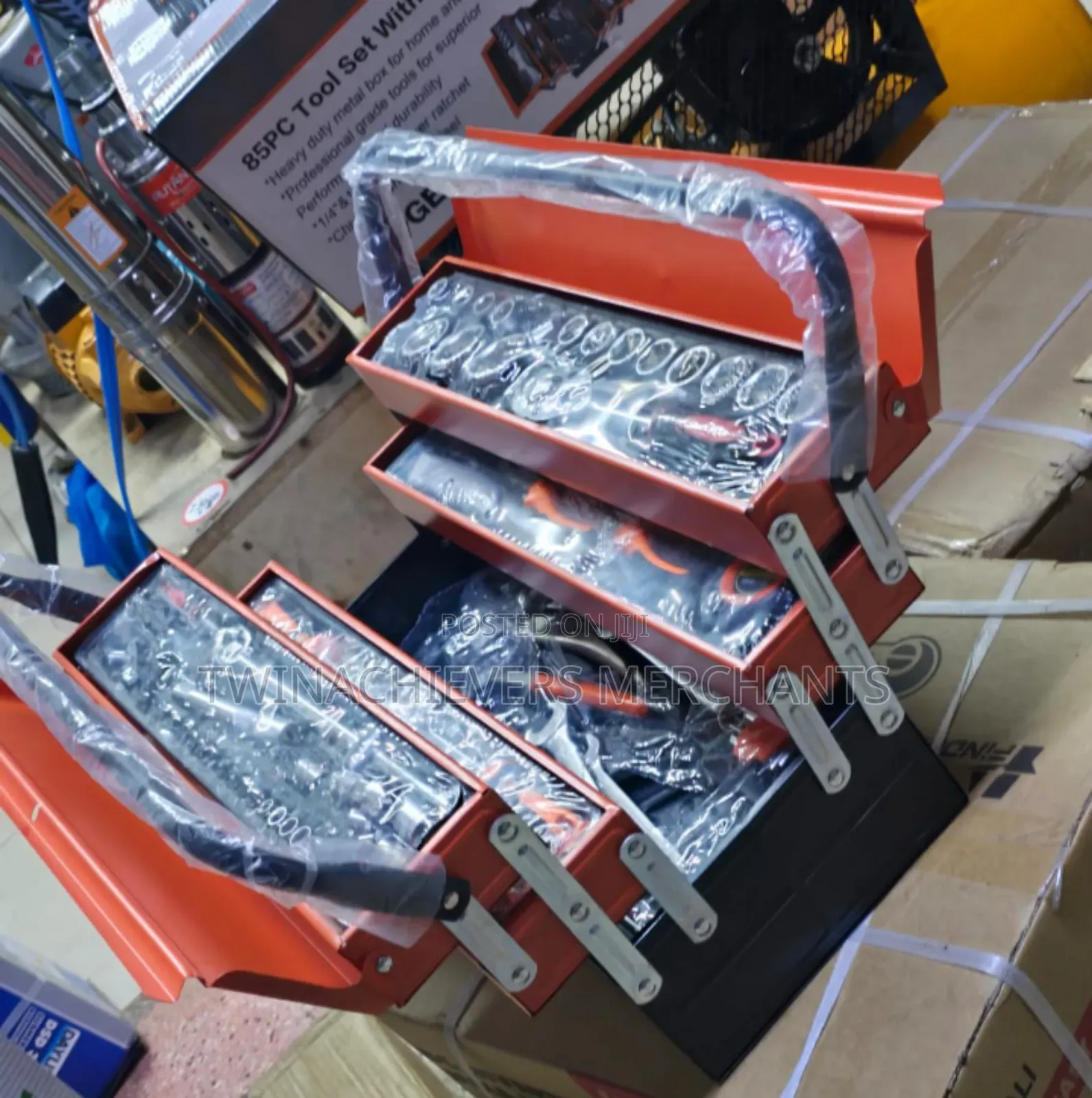 Heavy Duty Metal Toolbox 85pcs