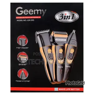 Geemy 3 in 1 Rechargeable Shaver an Trimmer Set