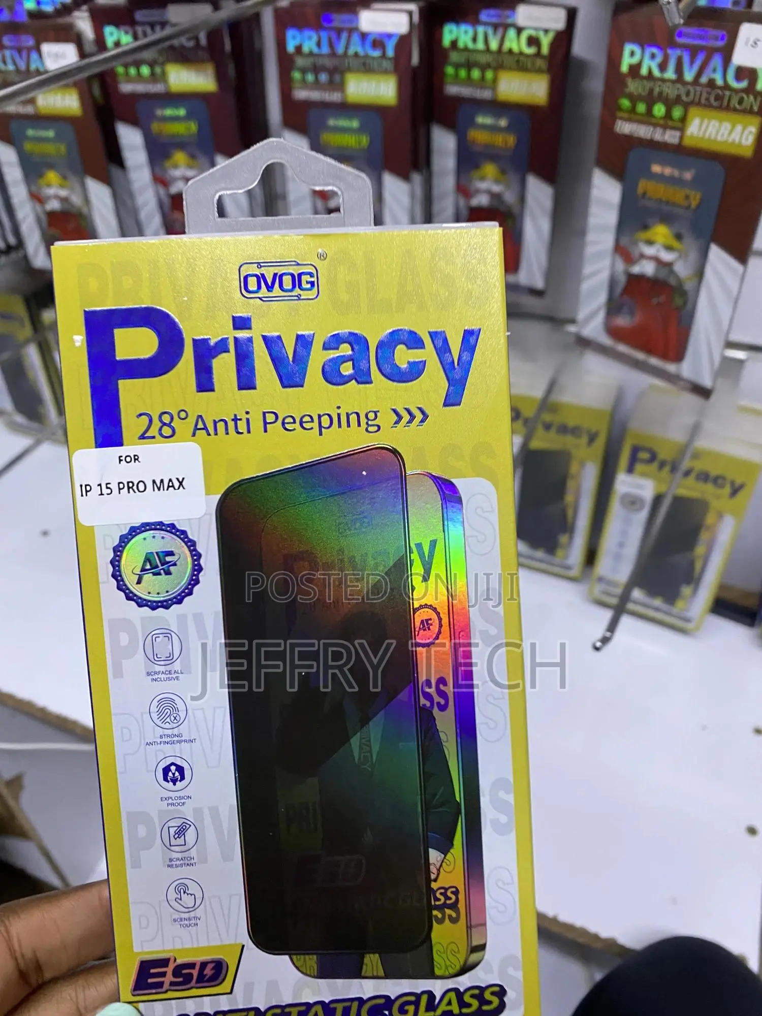 Mobistar Anti Static Screen Protector for iPhone 15 Pro Max