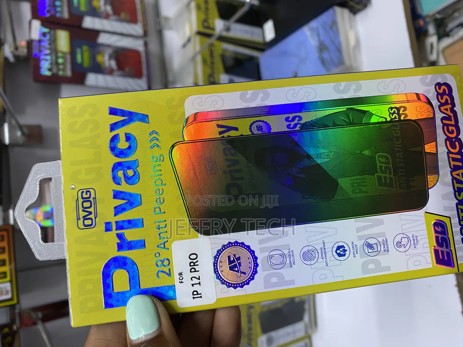 Mobistar Privacy Antistatic Screen Protector iPhone 12 Pro