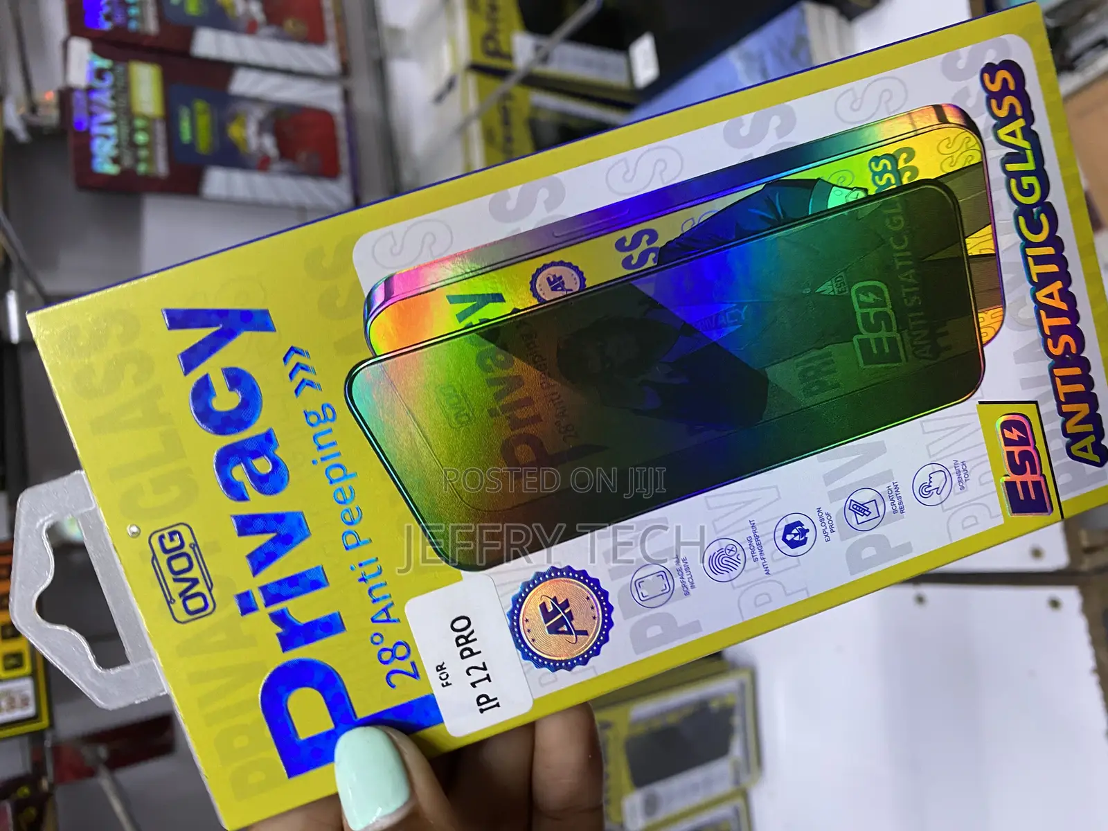 Mobistar Privacy Antistatic Screen Protector iPhone 12 Pro