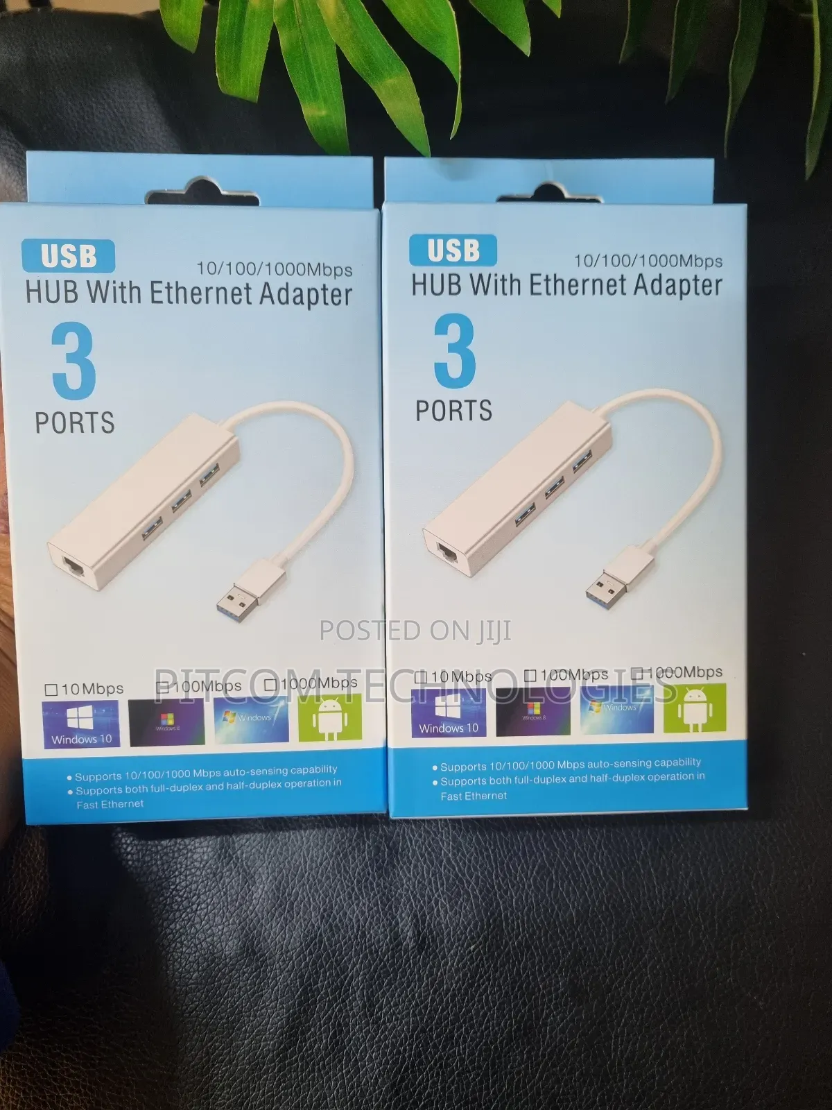 Usb Hub With Ethernet Adapter 3 Ports