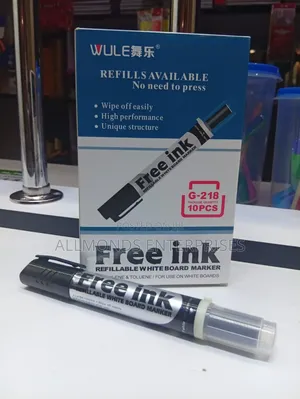 A Packet of Free Ink Refillable Whiteboard Marker-10pcs