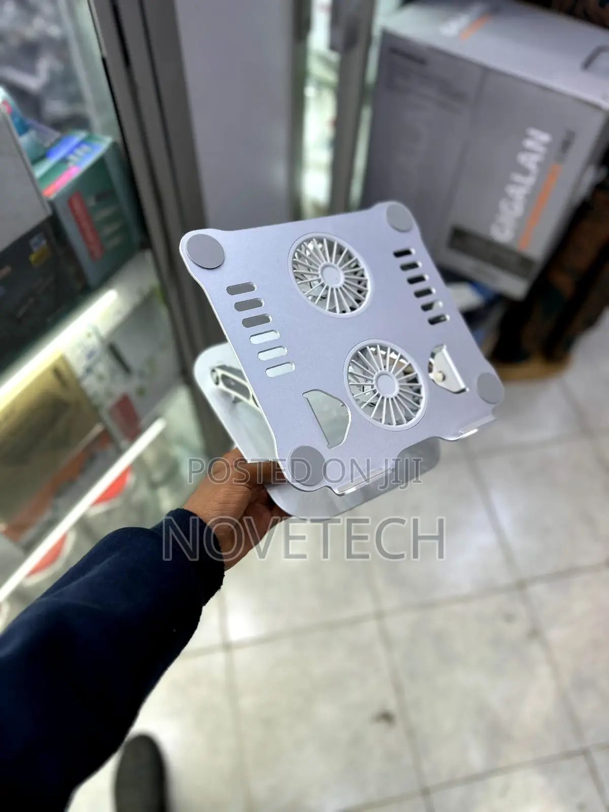 Laptop Stand Portable Foldable With Cooling Fans Dual