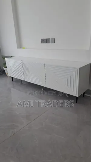 White Tv Stand With Black Stands