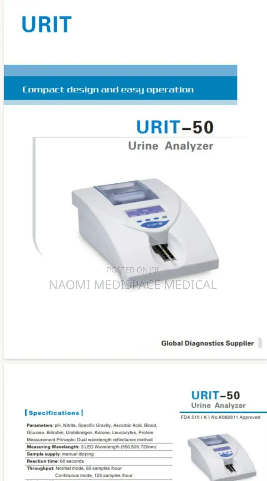 New Urine Analyzer Machine-Urit 80