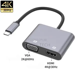 Usb-C Type C to Vga Hdmi Adapter Thunderbolt 3 Vga Adapter