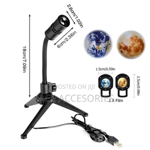 2 In 1 Earth Moon Projection Lamp