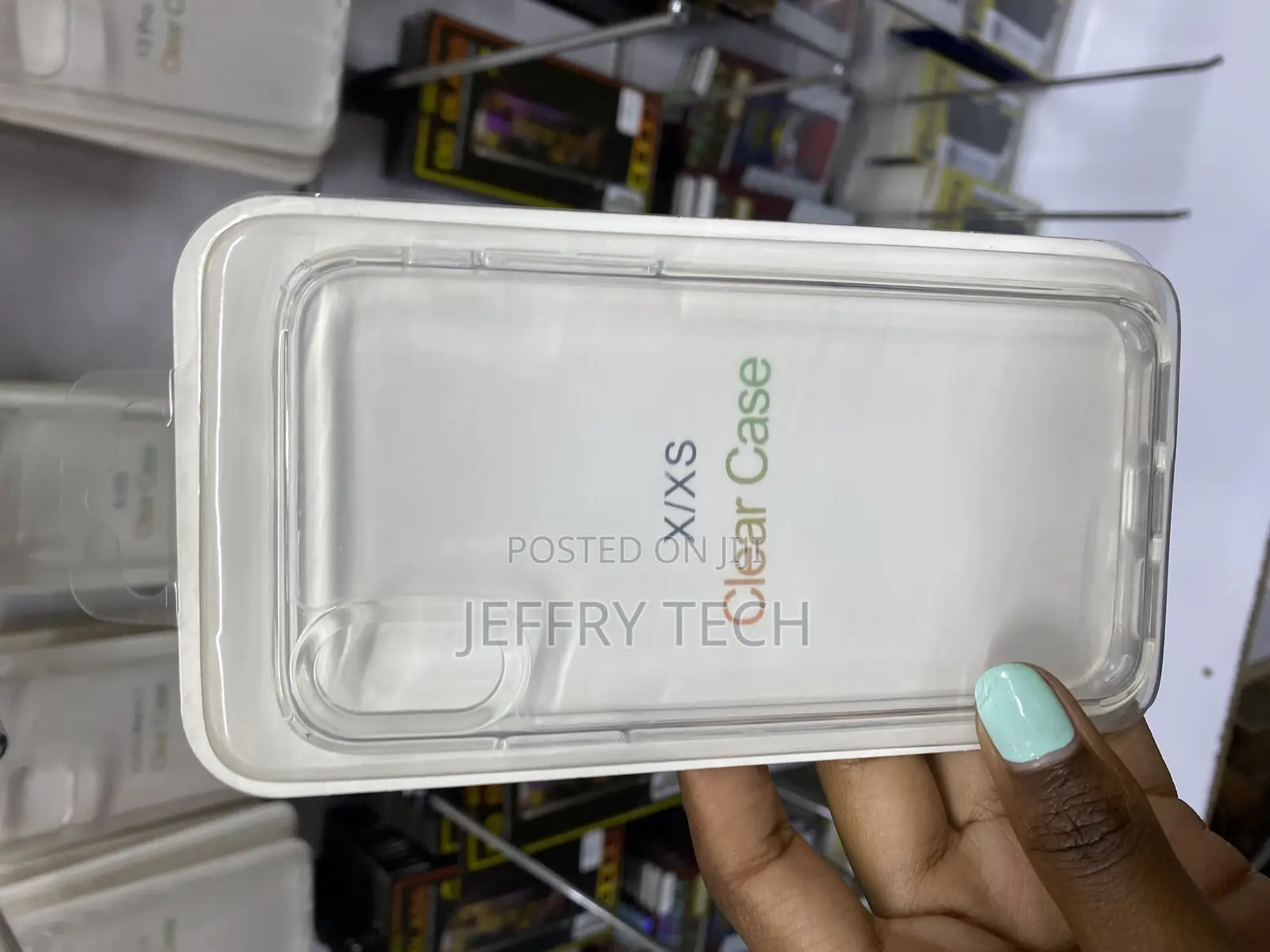 Amber iPhone Xs Max or iPhone X Clear Crystal Case