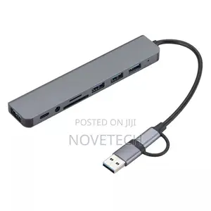 Usb C Hub 8-in-1 Type C Usb C Laptops