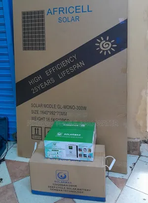 Solar System Set Hybrid 1kva  2 Panel 300w And Battery 200ah