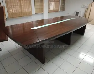 Office Table:Rectangular Teak Wood Office Conference Table