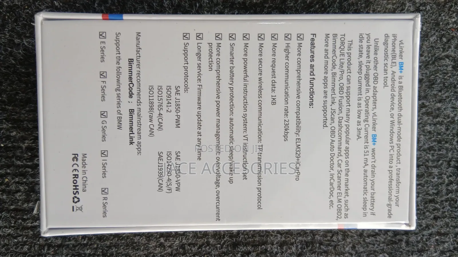 New Vgate Vlinker Bm +  Bimmercode Bimmerlink