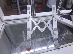 Silver Metallic Laptop Stand