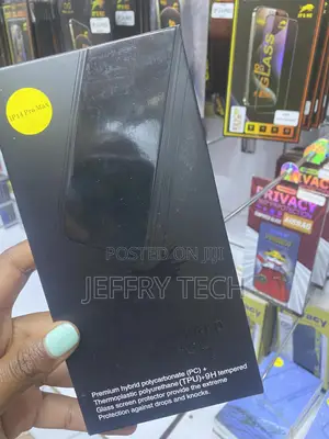 Kumwum iPhone 14 Pro Max Case Heavy Duty 360 Black Case