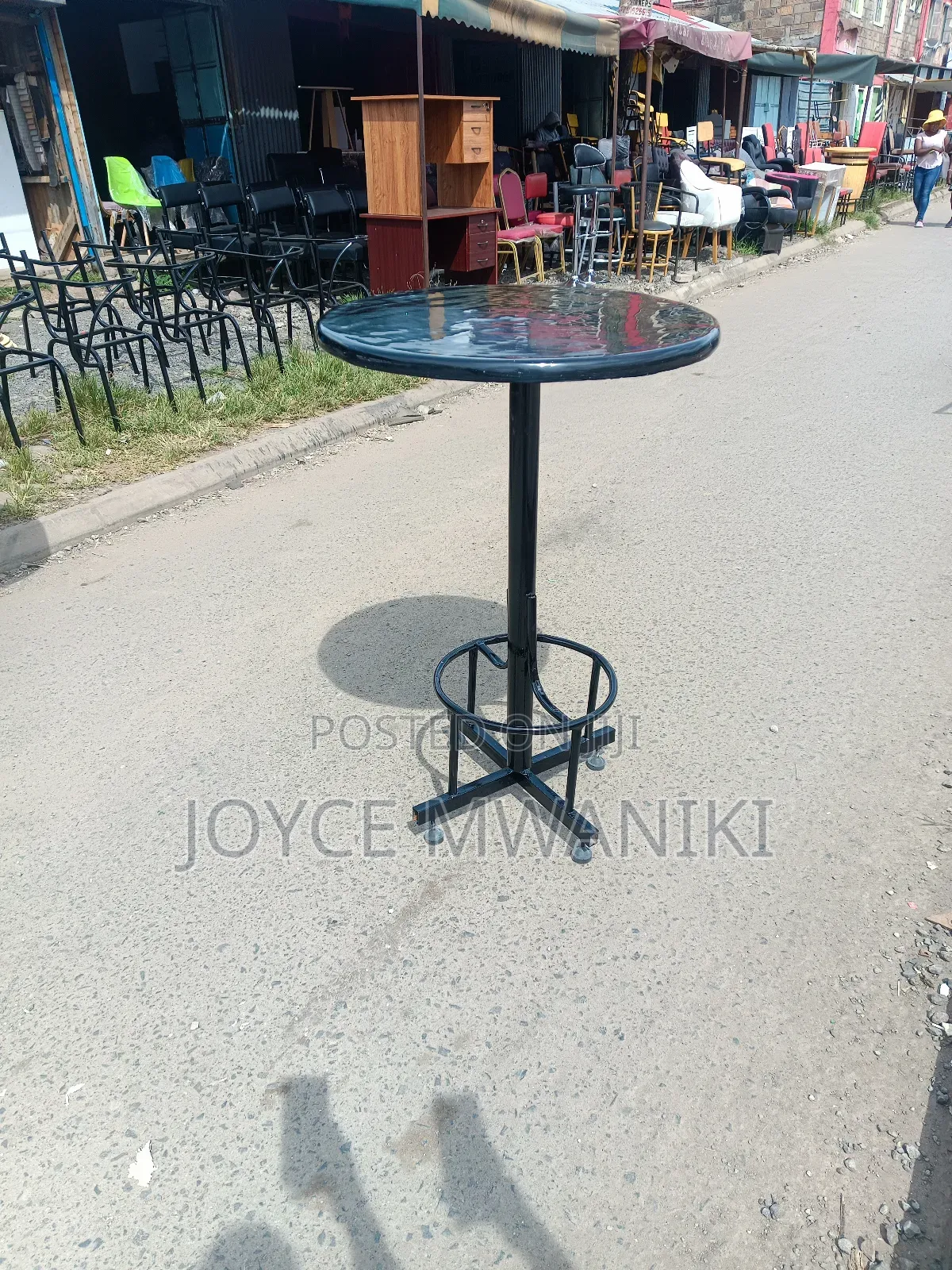 High Bar Table or Counter Table Black 