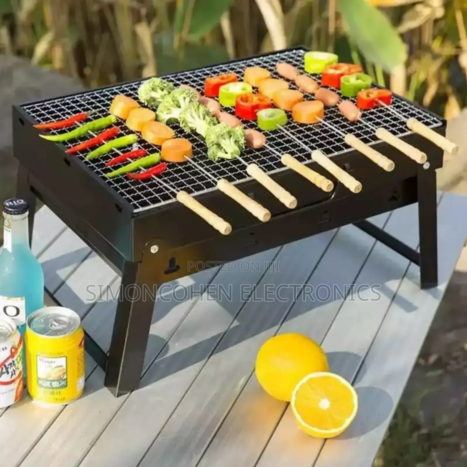Foldable Portable Barbecue Charcoal Grill