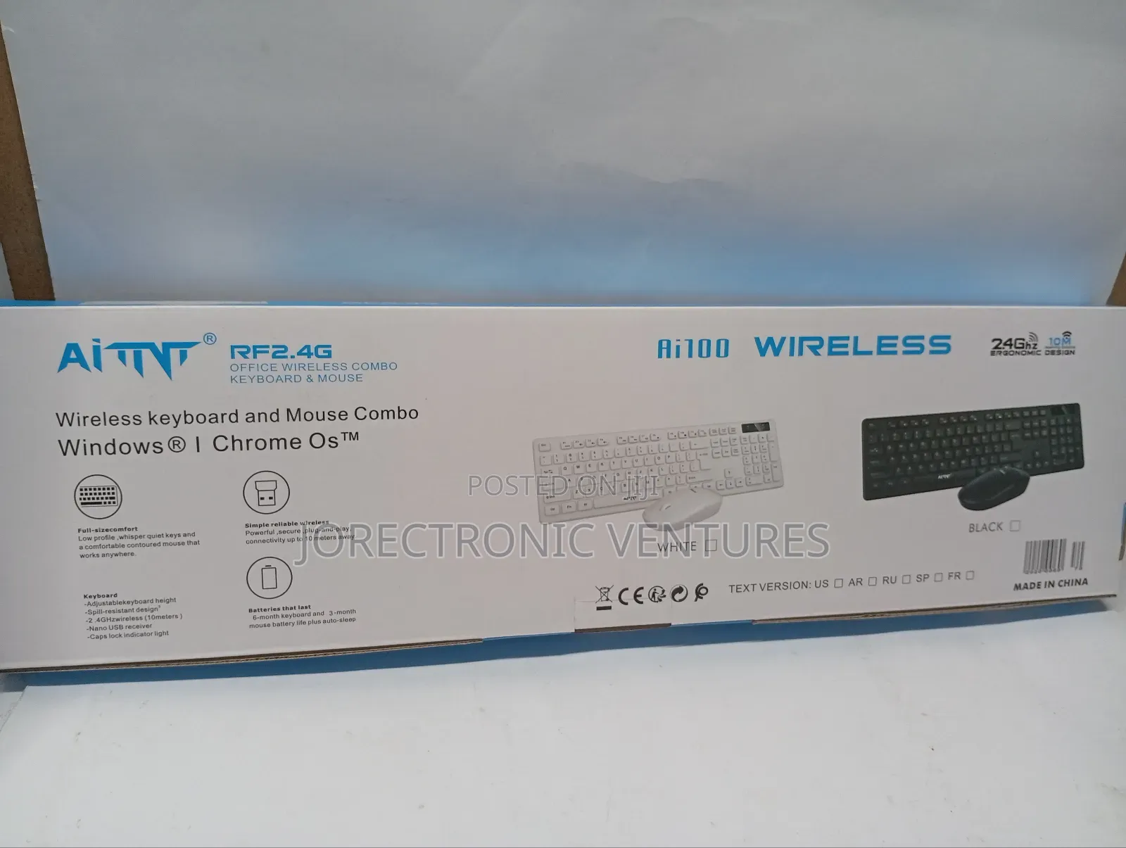 Wireless Keyboard and Mouse Combo