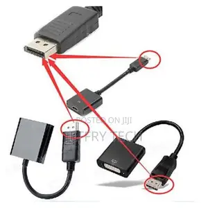 Displayport Display Port Dp Male to Vga Dvi Hdmi Female Con