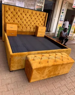 Stylish Queen-Size Bed