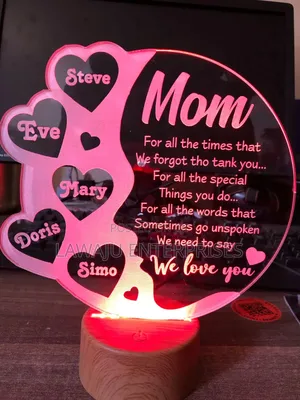 Pink Personalized Acrylic Light