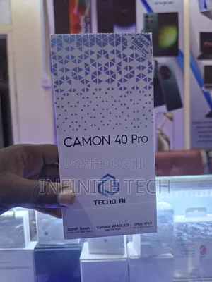 New Tecno Camon 40 Pro 256 GB Black