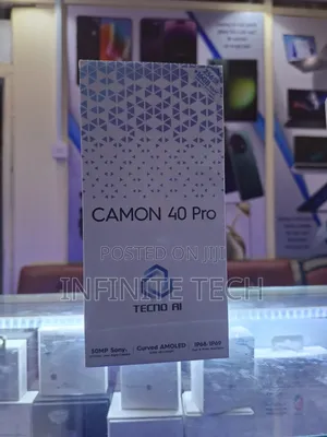 New Tecno Camon 40 Pro 256 GB Black