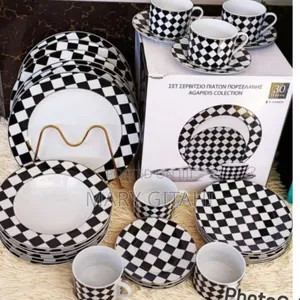 30 PCS Porcelain Flower Dinner Set