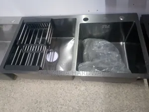 Kitchen Sink Double Bowl 78x43cm (Heavy Guage)
