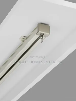 Single Track Straight Aluminum Rail With Ceiling Brackets