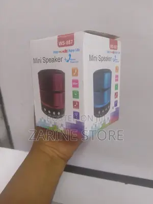 Mini Portable Speaker Ws-887 With Radio, Bluetooth