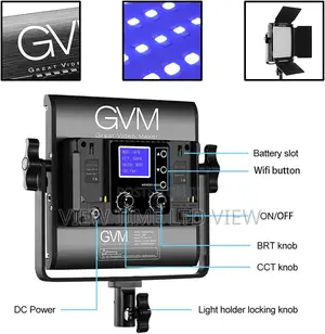 GVM 800d 40w Bi-Color RGB Studio Soft Led Panel Light