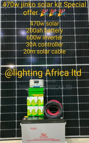 470w Jinko Full Solar Kit Offer  