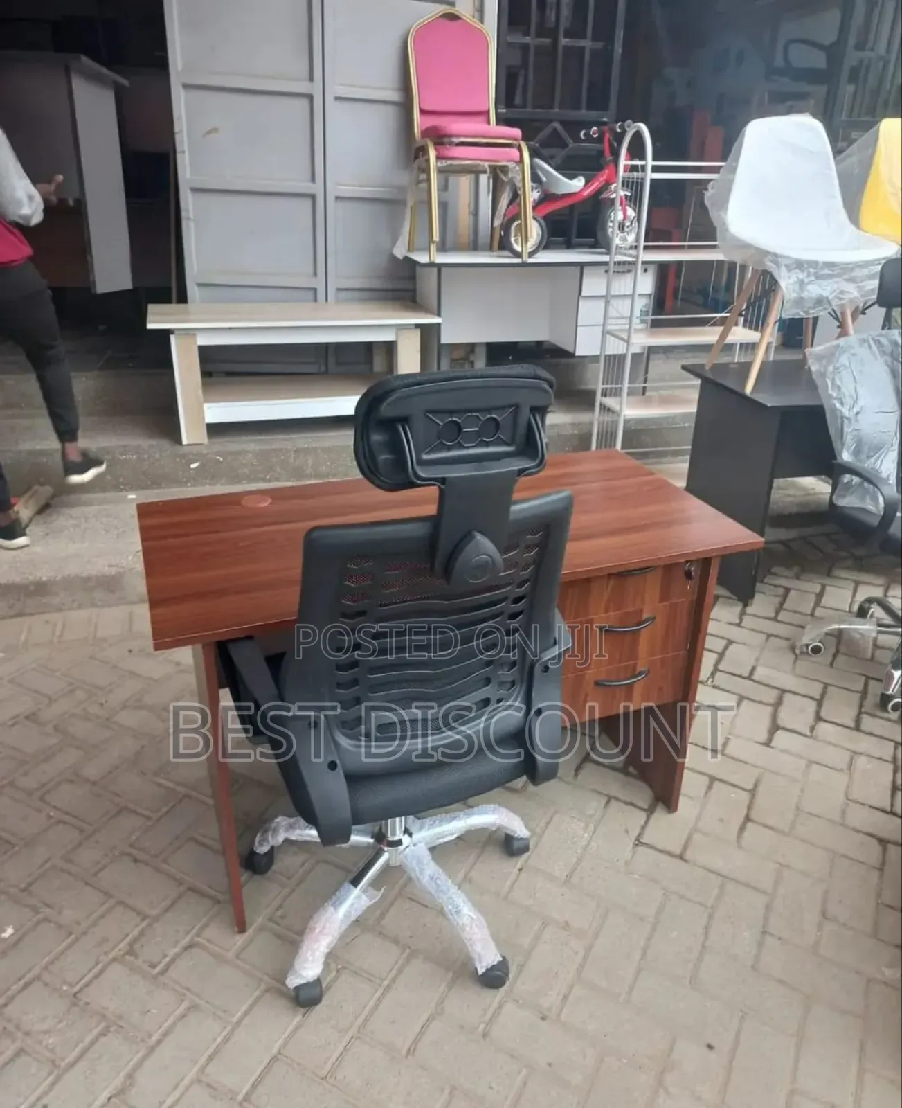 Office Study Tables and a Chair