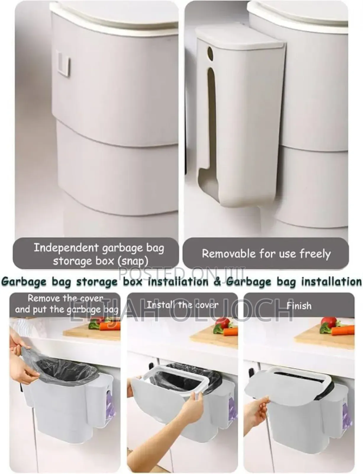 Foldable Kitchen Hanging Dustbin