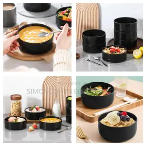 Black Flat Bottom Bowls