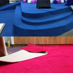 Wall to Wall Carpets for Both Blue and Red