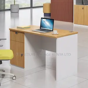 Office Desk:Sleek One-Meter Office Single Staff Desk