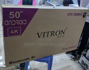 Vitron 50inch Frameless Smart Android Tv With Bluetooth.