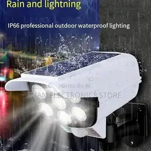 Camera Solar Powered Sensor Light 77 Led Street Spotlight So