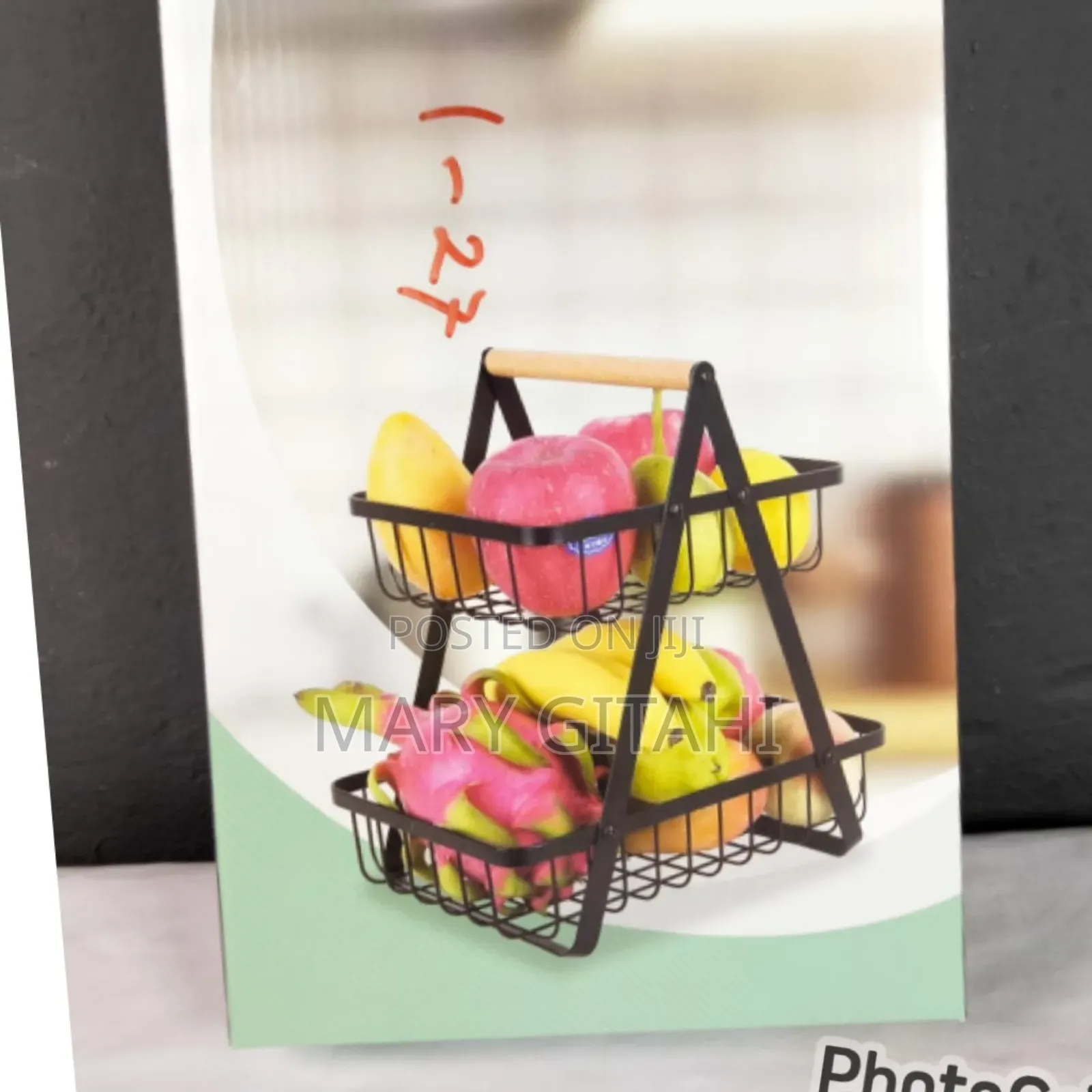 2 Layer Triangular Fruit Basket