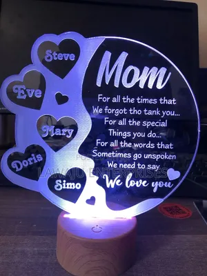 Purple Personalized Acrylic Light