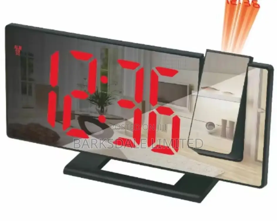 Led Projection Alarm Clock With Time Temperature Display