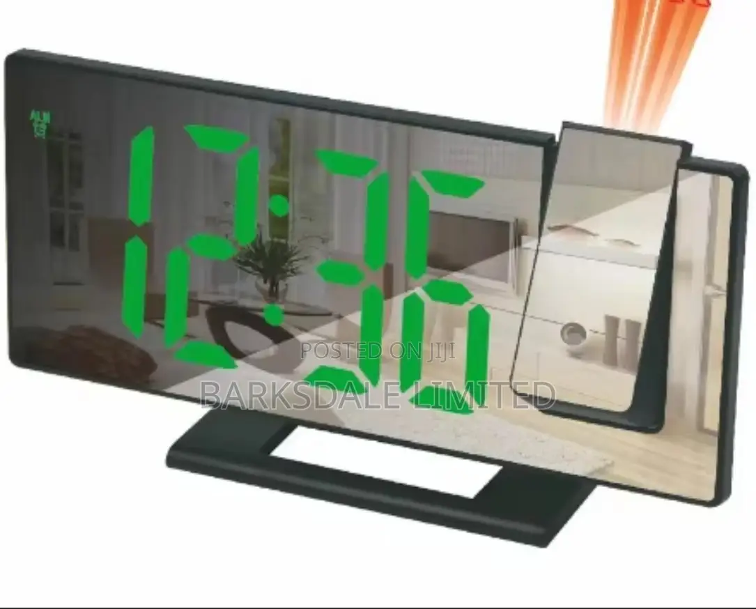 Led Projection Alarm Clock With Time Temperature Display