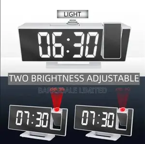 Led Projection Alarm Clock With Time Temperature Display