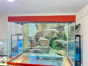 Perfect Interior Decor, Red Trim 60l Aquarium