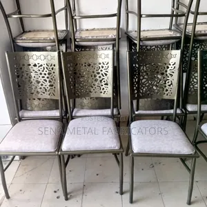 Restaurant Chairs With Grey Leather Faux Seating