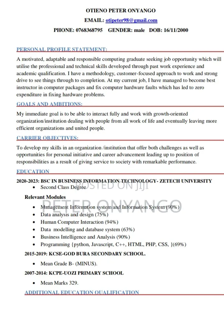 Admin Support / Personal Assistant